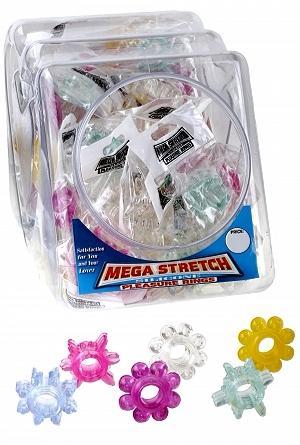 Mega Stretch Silicone Pleasure Ring(72-bowl) Asst