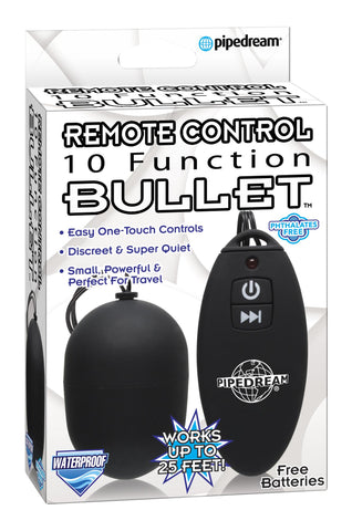 10 Function Remote Control Bullet Black 10 Function