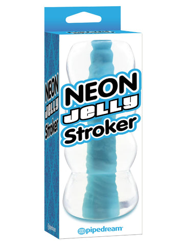 Neon Jelly Stroker Blue