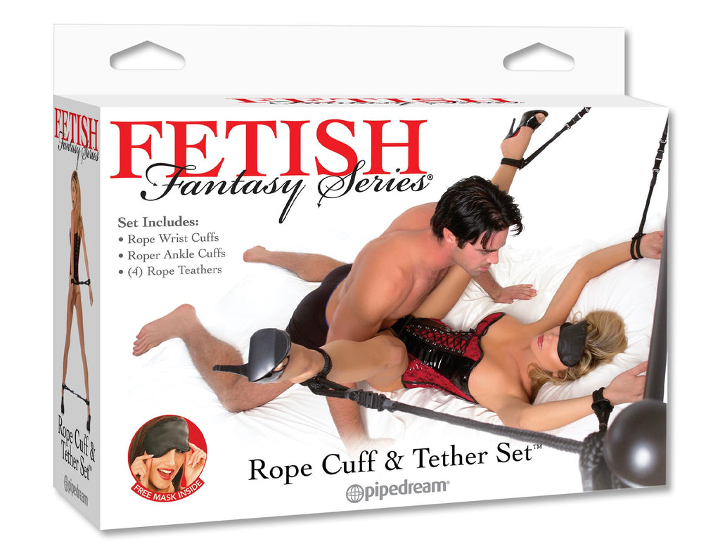 Fetish Fantasy Rope Cuff And Tether Set