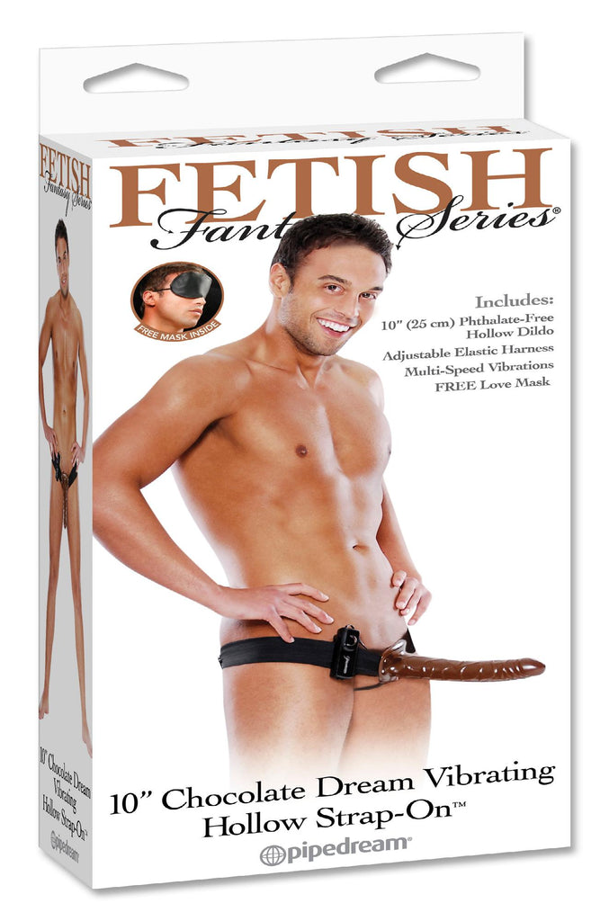 Fetish Fantasy 10inchocolate Dream Vibrating Hollow Str