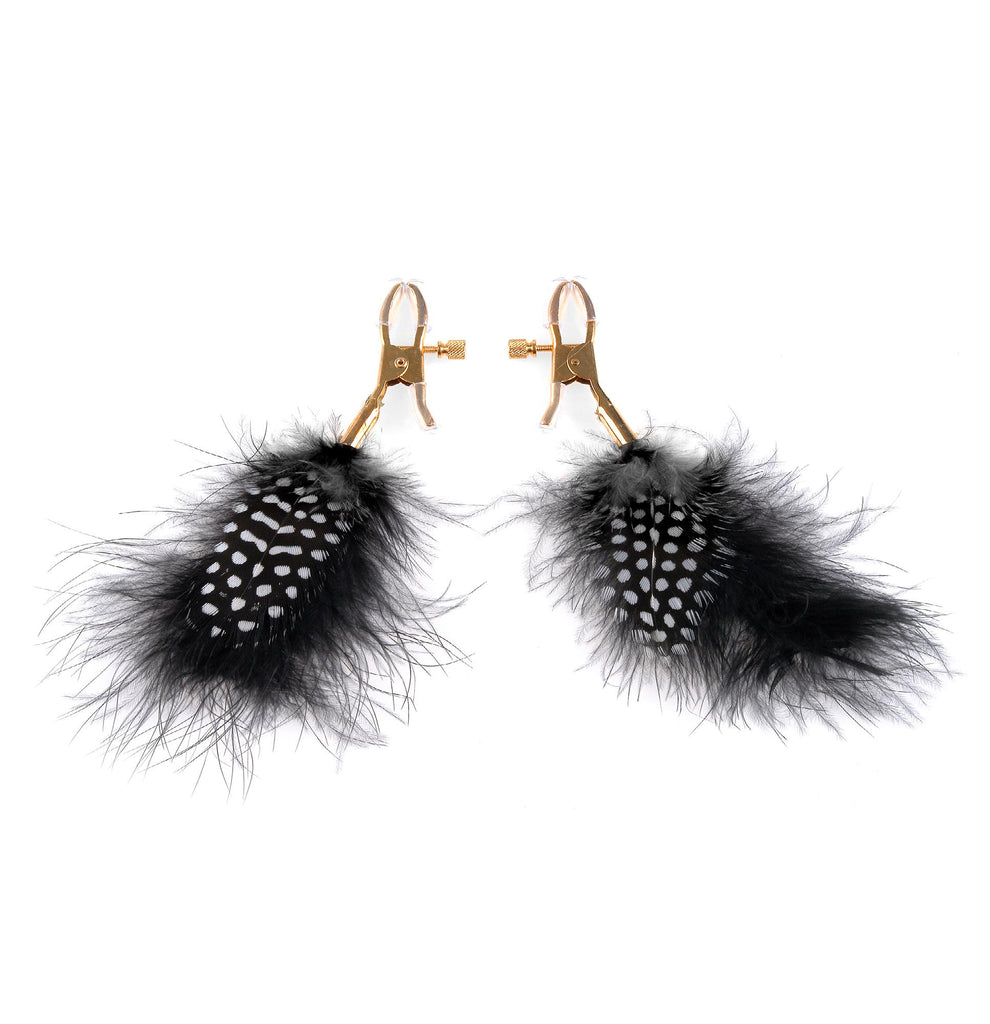 Fetish Fantasy Gold Feather Nipple Clamps