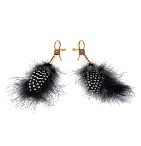Fetish Fantasy Gold Feather Nipple Clamps
