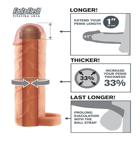 Fantasy X-tensions Perfect Extension 1in W-ball Strap F