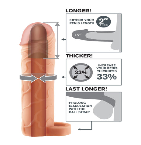 Fantasy X-tensions Perfect Extension 2in W-ball Strap F