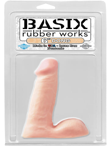 Basix Rubber Works 6in Dong Flesh