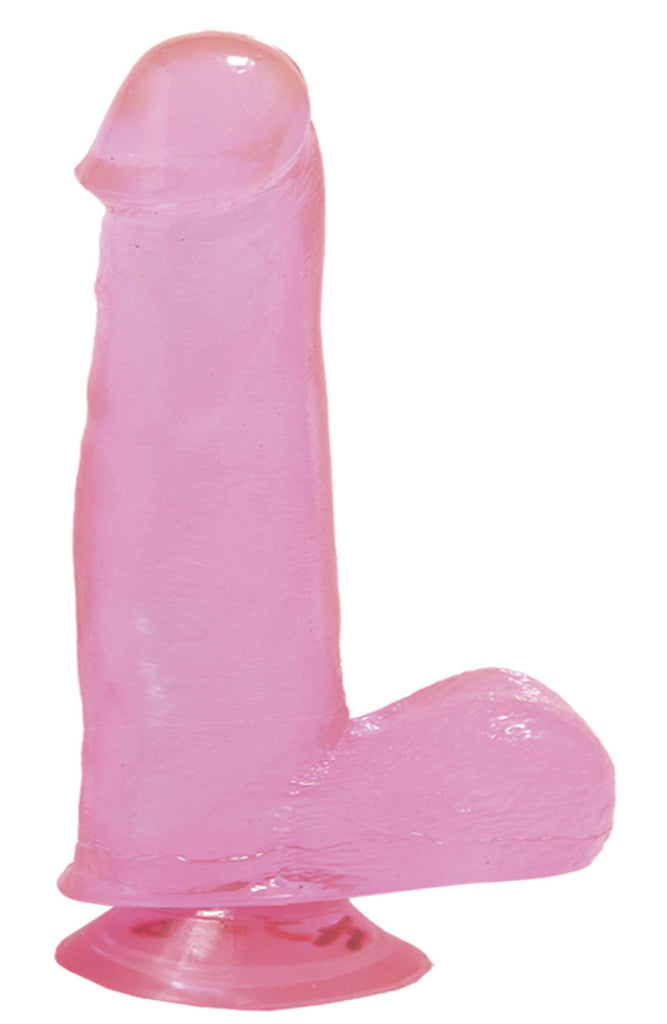 Basix Rubber Works 7.5in Dong W-suction Pink