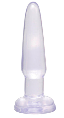 Basix Rubber Works 3.5in Beginner Butt Plug Clear
