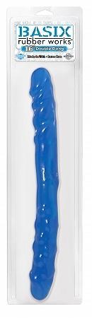 Basix Rubber Works Blue 16in Double Dong