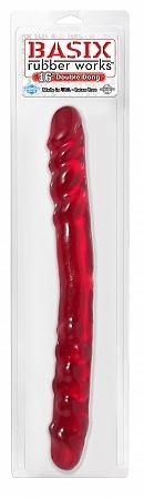 Basix Rubber Works 16in Double Dong Red
