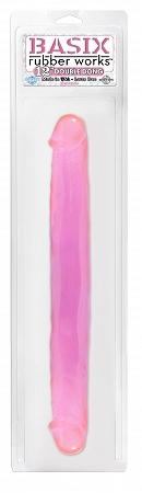 Basix Rubber Works 12in Double Dong Pink