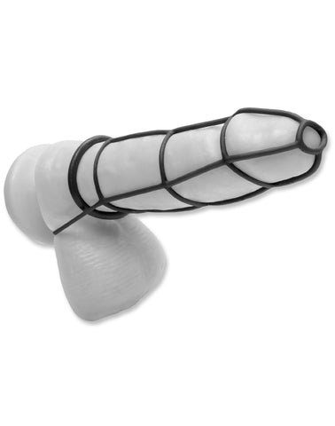 Fetish Fantasy Elite Cockcage & Ring Set Black