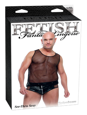 Fetish Fantasy Male See Thru Sexy L-xl