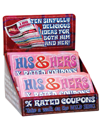 His & Hers Xrated Coupons Display 36pcs