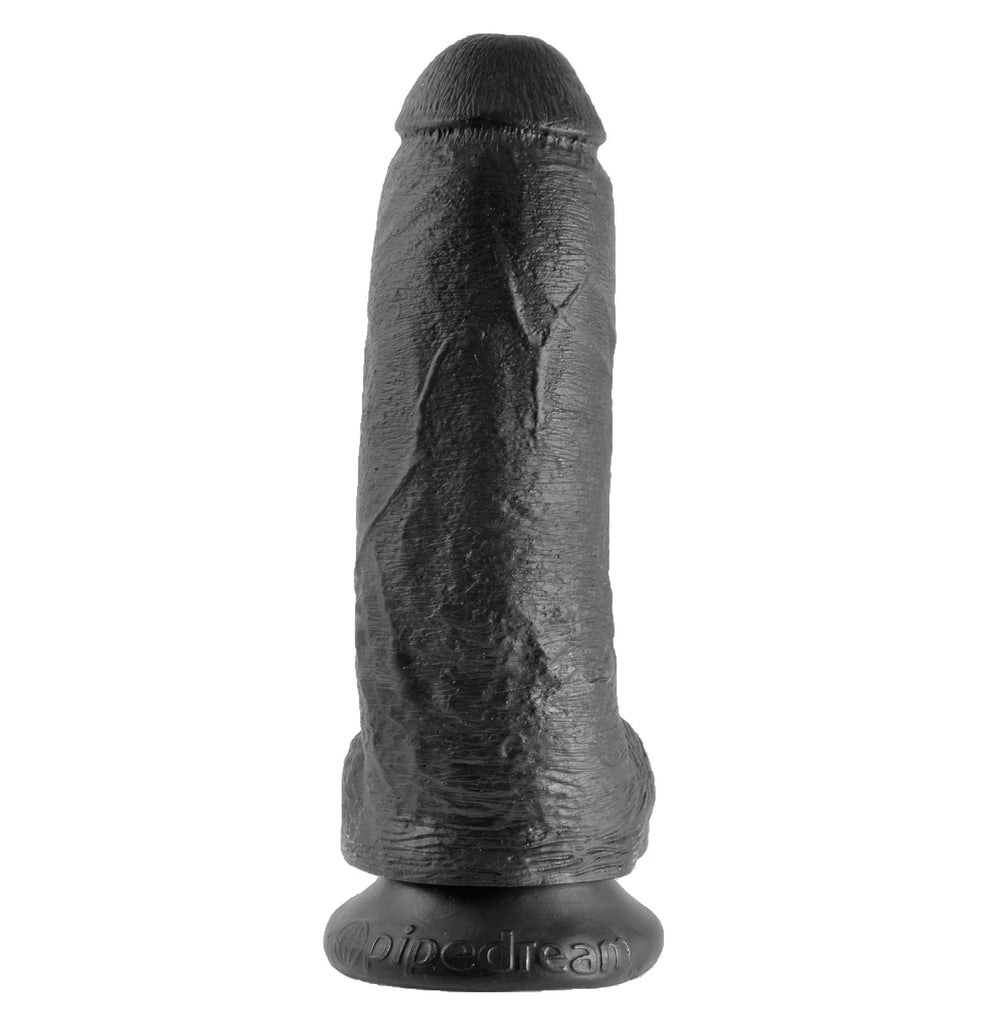 King Cock 9in Cock W-balls Black