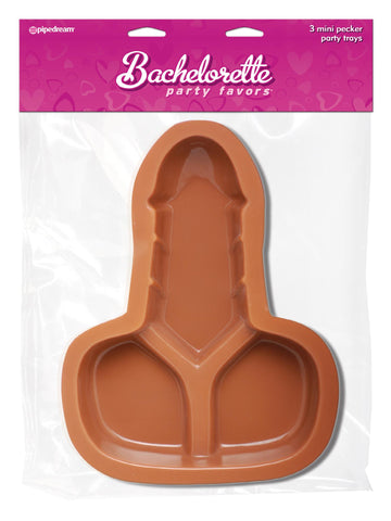 Bachelorette Mini Pecker Party Serving Tray 3pk