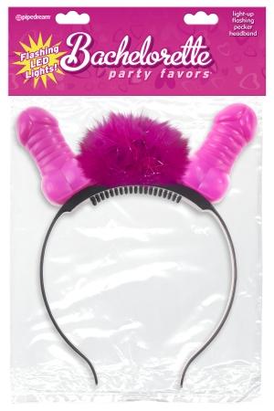 Bachelorette Party Favors Flashing Light Up Pecker Headband