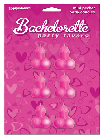 Bachelorette Mini Pecker Party Candles[6pc]