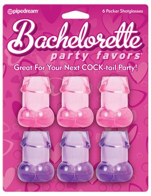 Bachelorette Pecker Shotglasses 6pc