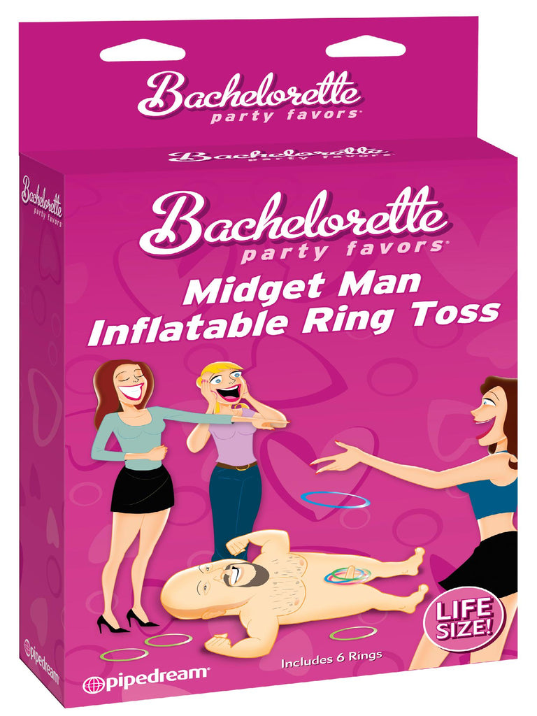 Bachelorette Midget Man Inflatable Ring Toss
