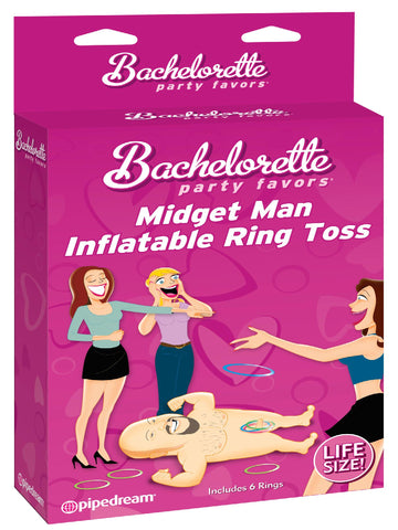 Bachelorette Midget Man Inflatable Ring Toss