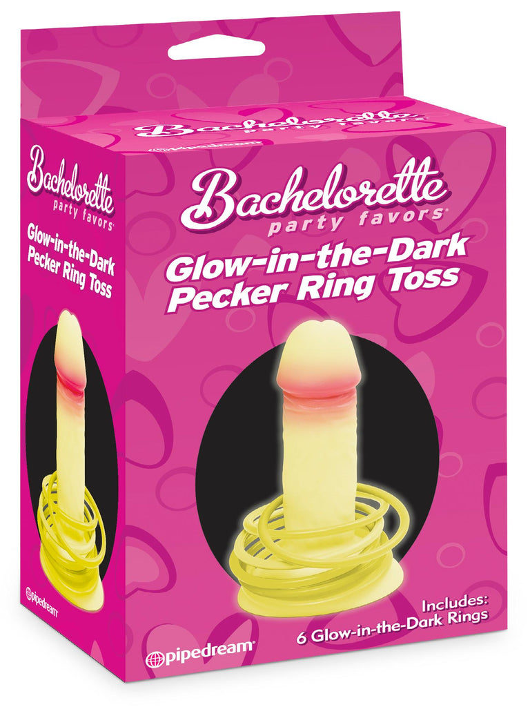 Bachelorette Pecker Ring Toss -glow In The Dark