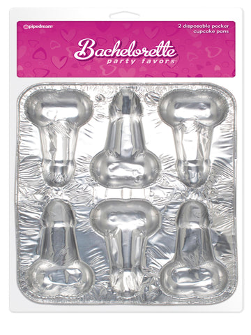 Bachelorette Disposable Pecker Cupcake Pan