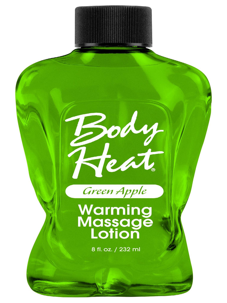 Body Heat Warming Massage Lotion Green Apple