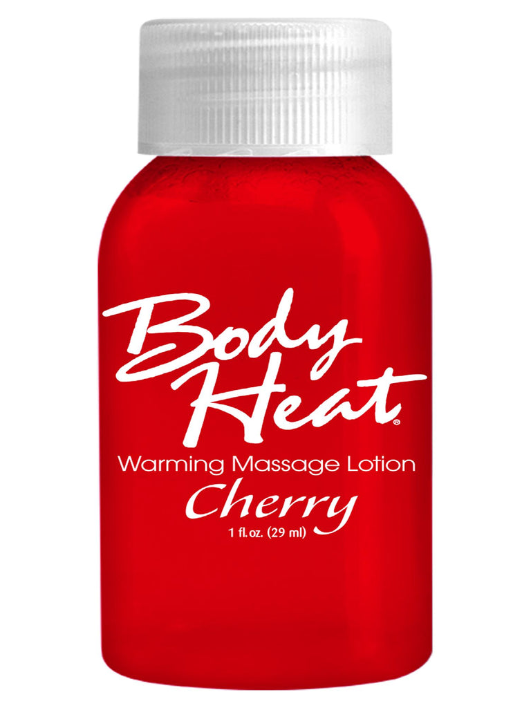 Body Heat Warming Massage Lotion 1oz Cherry