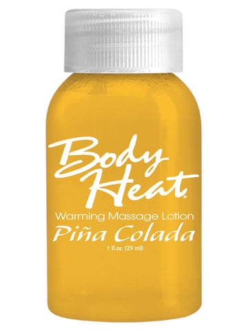 Body Heat Warming Massage Lotion 1oz Pina Colada