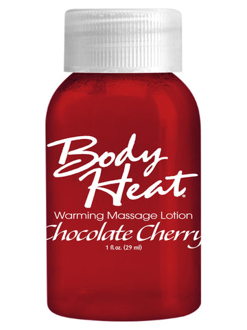 Body Heat Warming Massage Lotion 1oz Chocolate Cherry
