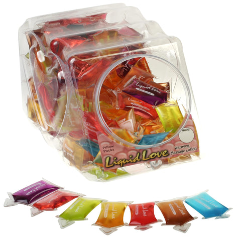 Liquid Love Warming Massage Lotion P-packs 144-bowl