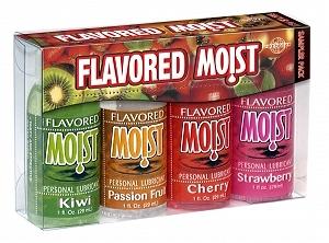 Flavored Moist Lube Sampler 4 Pack 1oz