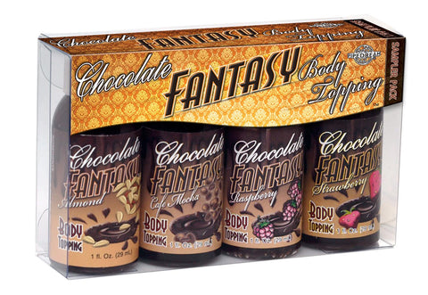 Chocolate Fantasy Body Topping Sampler 4 Pack