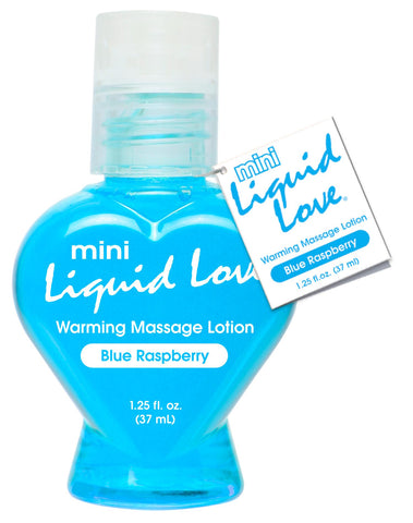 Mini Liquid Love Warming Massage Lotion 1.25 Oz Blue R