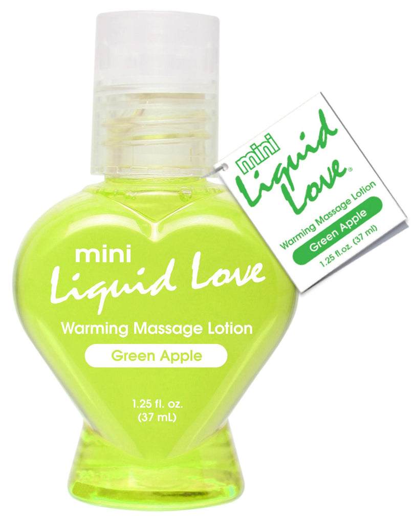 Mini Liquid Love Warming Massage Lotion 1.25 Oz Green