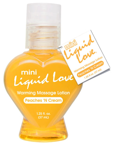 Mini Liquid Love Warming Massage Lotion 1.25 Oz Peache
