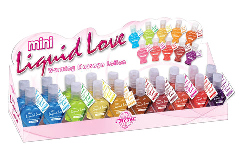 Mini Liquid Love Warming Massage Lotion Display 20pc