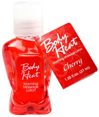 Body Heat Warming Massage Lotion 1.25 Oz Cherry