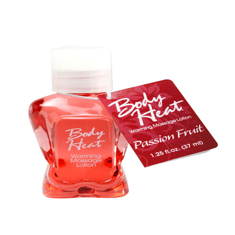 Body Heat Warming Massage Lotion 1.25 Oz Passion Fruit