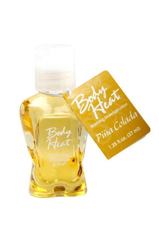 Body Heat Warming Massage Lotion 1.25 Oz Pina Colada