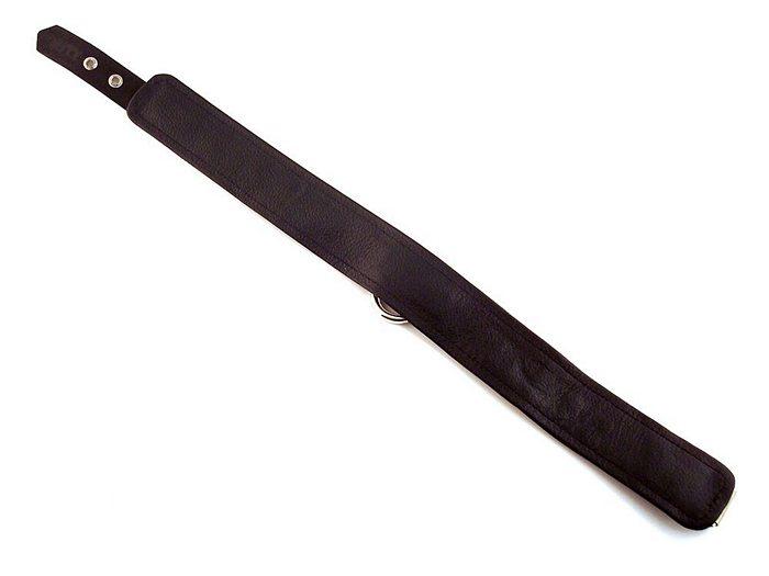 Plain Leather Collar Black