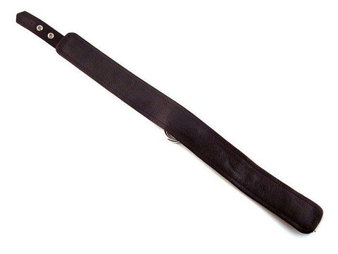 Plain Leather Collar Black