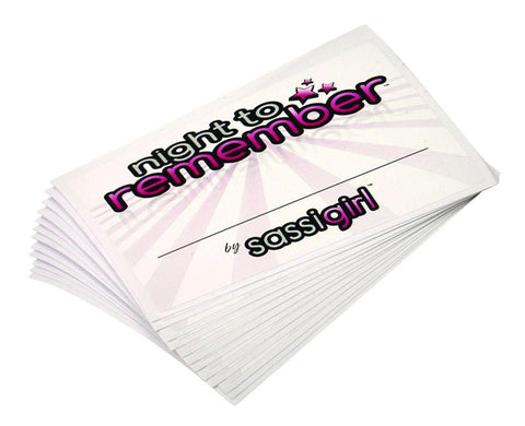 Night To Remember Name Tags