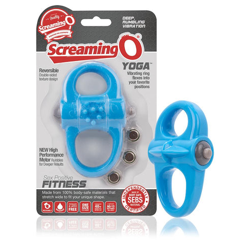Screaming O Yoga Blue Vibrating Ring