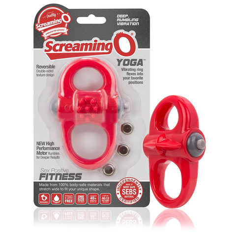 Screaming O Yoga Red Vibrating Ring