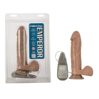 Vibrating Emperor 8in Brown