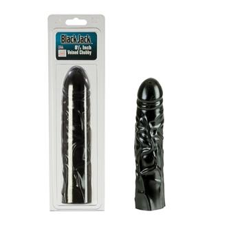 Black Jack 8.5in Veined Chubby Dong