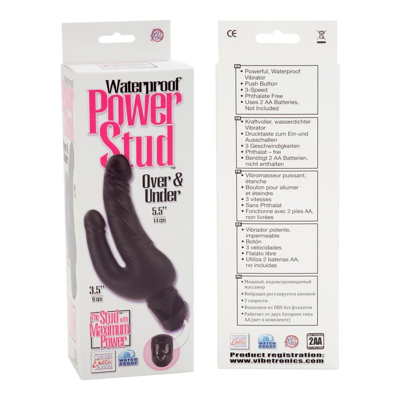 Power Stud Over & Under W-p Black