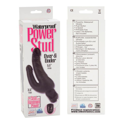 Power Stud Over & Under W-p Black